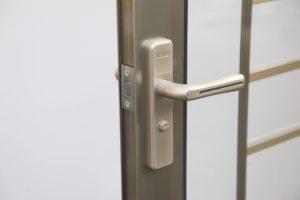 Fuson Oem מקובל צרפתית וילה מול קשת בצורת חיצוני אלומיניום פלדת ברזל פתח כניסה עיקרי צרפתי דלתות עם זכוכית - Product Image 5