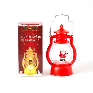 Christmas Oil Lamp Mini Portable Night Light <b>Battery</b> Operated Tap Control Plastic Lantern Window Decoration Ornament - Product Image 4