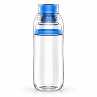 Bouteille de sport Tritan de qualité alimentaire pour la rentrée scolaire, motif fruits mignon, sans BPA, réutilisable, avec couvercle à boire directement, 430 ml, joint en silicone