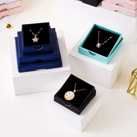 Boîte cadeau en papier pour bijoux, avec logo personnalisé, pour bagues, boucles d'oreilles, colliers, pendentifs, pour fiançailles et mariage