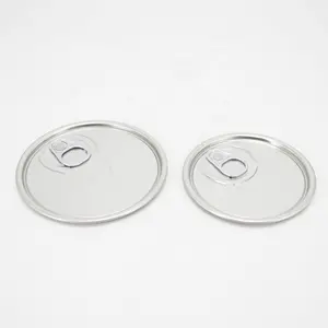 Manufacturer Custom Easy Open Cover Tinplate Metal Cap Easy Open Can Lid