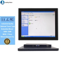 Nuevo Monitor Táctil Industrial de 13.3 Pulgadas, Marco Abierto, Montaje Empotrado, DVI/USB, Capacitivo, Multitáctil de 10 Puntos, IP65, Resistente al Agua