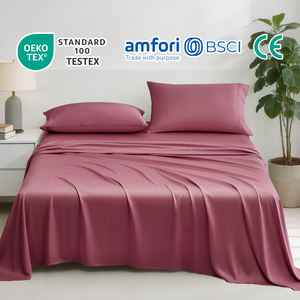 Luxury 100% Bamboo Fiber Percale <strong>Sheets</strong> 300tc Eco-Friendly Organic Hotel Grade <strong>King</strong> &amp; <strong>Super</strong> <strong>King</strong> <strong>Size</strong> Wedding Four-Piece Set - Product Image 1