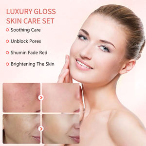 Ensemble de soins de la peau en marque privée Réduire les pores Nettoyant Sérum facial à la rose Collagène Ensemble de soins de la peau en verre - Product Image 6