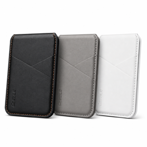 Cartera Magnética para Teléfono de Cuero PU Vintage con Ranura para Tarjeta de Identificación y Soporte, Bloqueo RFID, Compatible con Teléfonos y Fundas Magnéticas - Product Image 1