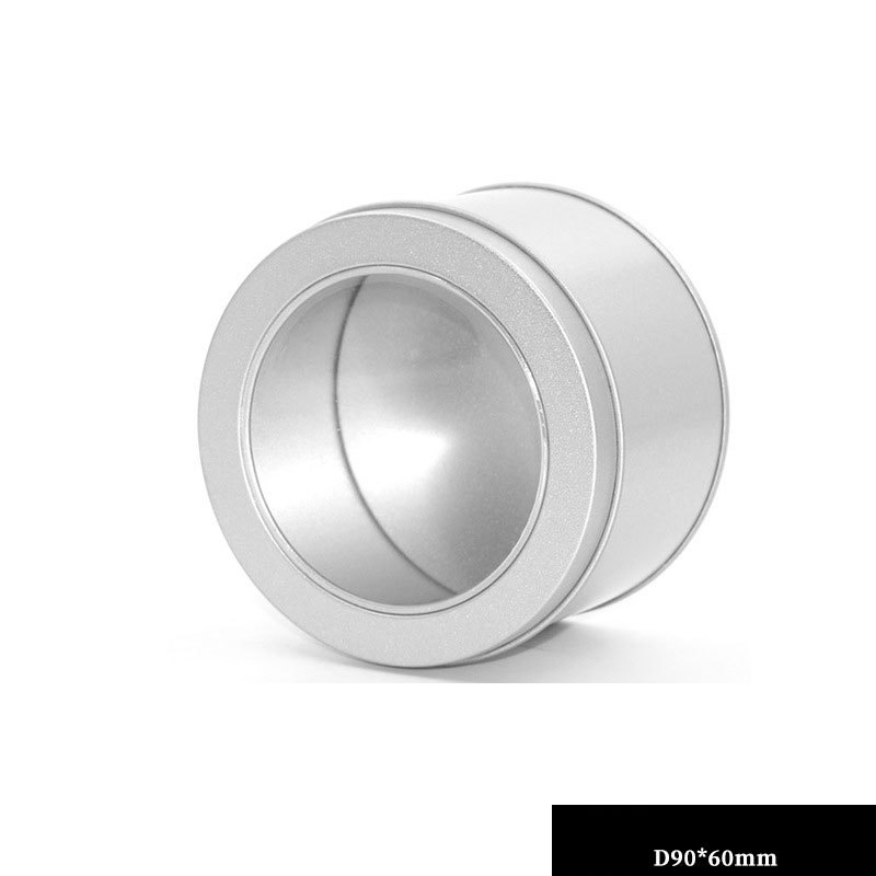 Argent D90X60mm avec fenêtre (100 pièces/carton)