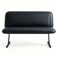 Canapé deux places au design moderne et minimaliste en cuir pour salon et appartement – Vente en gros directe usine, personnalisable