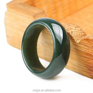 Bague en <span class=keywords><strong>saphir</strong></span> de jade certifié Hetian - Product Image 3