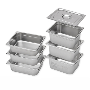 Bonaiisi — poêle à aliments en acier inoxydable 304, fournitures d'hôtel et de Restaurant, récipients gastro norm, pour plats à friser, livraison gratuite - Product Image 2