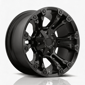 Cerchi in Lega D560 Stile Vapor <span class=keywords><strong>per</strong></span> Fuoristrada 17x9 18x9 ET0 Nero Opaco 6x139.7 <span class=keywords><strong>per</strong></span> <span class=keywords><strong>Camion</strong></span> e SUV - Product Image 1