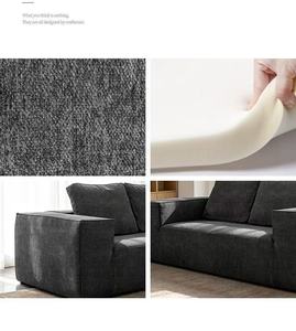 Canapé <span class=keywords><strong>convertible</strong></span> moderne avec chaise longue inclinable, dossier modulable, accoudoirs pliables et extensibles, pour salon et salle à manger (taille Queen) - Product Image 3