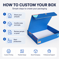 Boîte d'expédition en carton ondulé personnalisée, gain de place, options de taille flexibles, structure robuste et approvisionnement en gros pour les boutiques en ligne