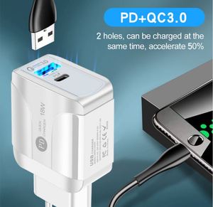 Free Samples QC3.0 <b>USB</b>-<b>C</b> Charger With 3A <b>USB</b> Fast Charge for IPhone13 Pro Max Original Charger Android <b>USB</b> Plug - Product Image 3