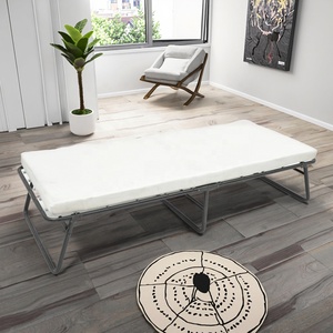 Cadre de lit plateforme en métal réglable pleine taille Z-11 ENKE avec rangement pour chambre d'appartement, moderne et pliable, fabriqué au Vietnam - Product Image 5