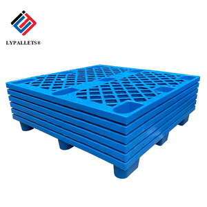 Nestable chín feet HDPE <span class=keywords><strong>Pallet</strong></span> Nhựa nặng Euro <span class=keywords><strong>Pallet</strong></span> đơn phải đối mặt với lối vào 4 chiều cho kho và vận chuyển - Product Image 3