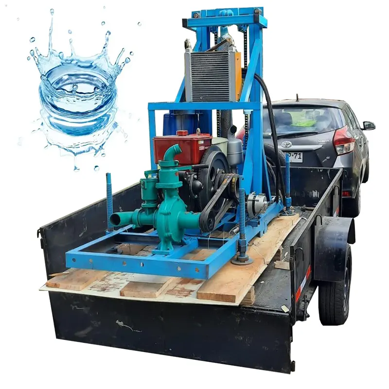 Diesel Hydraulic Portable Blast Hole Drill Wasser brunnen bohrer Wasser bohr gerät Preis