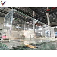Leyu Usine Liquidation Vente Professionnel Formes Personnalisées Haute Transparent Acrylique Fish Tank pour Aquarium