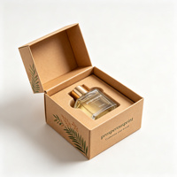 Boîte à parfum personnalisée à faible MOQ, rigide, à fermeture magnétique, en papier kraft mat, avec insert en mousse EVA, pour 100 ml