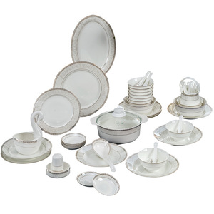 Set di Stoviglie in Porcellana Bone China 2026, Combinazione di Ciotole e Piatti, Regalo Aziendale, Set di Bacchette in Ceramica, Adatto al Microonde, Design Moderno - Product Image 5