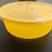 Boîte d'emballage populaire en plastique jetable pour gâteau mille-feuille au durian, design rond
