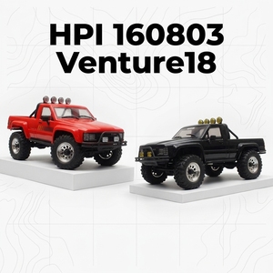 HPI 160803 Venture18 FLUX 1/18 4WD Borstelloze RC Crawler Gelicenseerde <span class=keywords><strong>Hilux</strong></span> SR5 2-versnellingsbak Metal Gear Waterdichte Truck RTR - Product Image 1