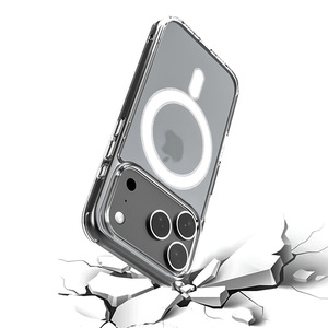 Custodia Rigida Trasparente in Acrilico con Ricarica Wireless Magnetica per <span class=keywords><strong>iPhone</strong></span> 17 PRO MAX AIR - Product Image 5