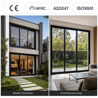 Fenêtre à battant à rupture de pont thermique JUNYAO, double vitrage insonorisé, conforme aux normes AS2047 CE NFRC, pour appartement