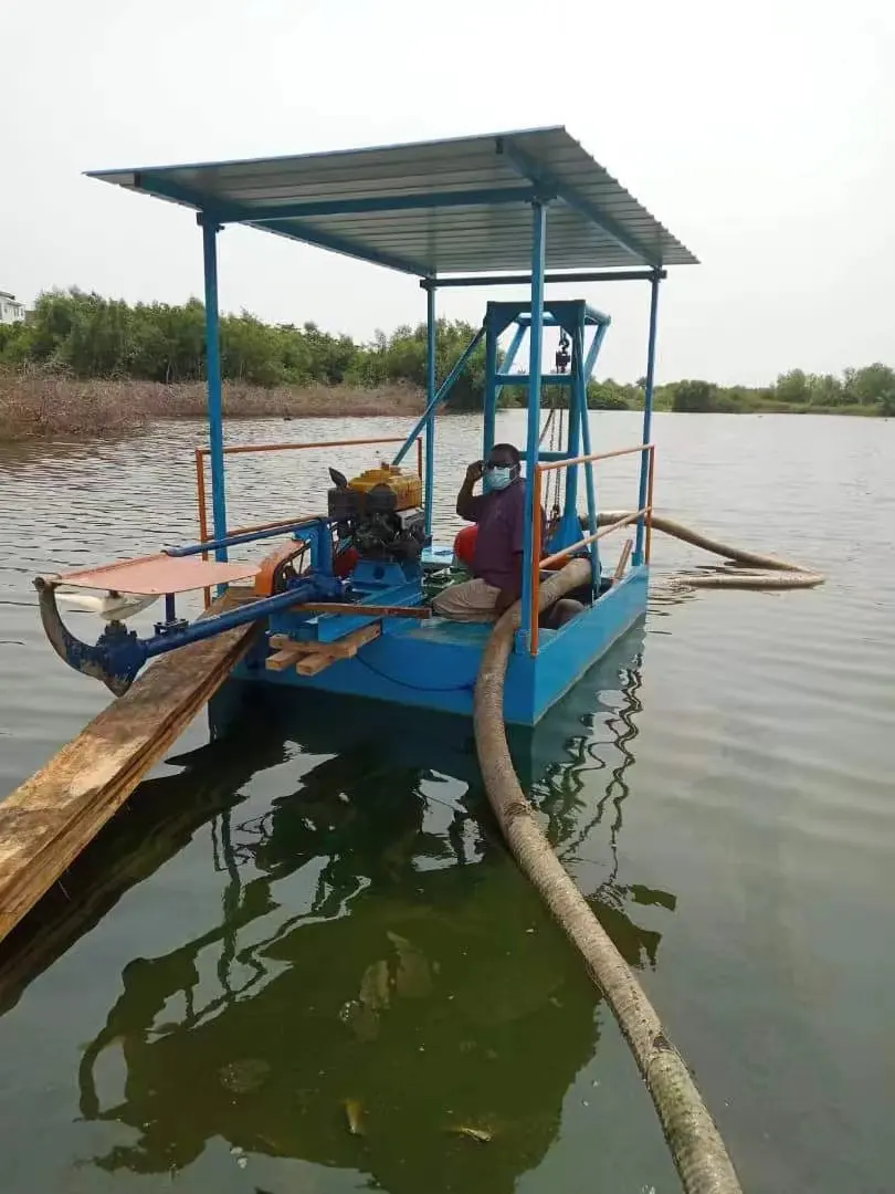 Làm thế nào để nạo vét một ao nhỏ sông cát NẠO VÉT mini hút cát NẠO VÉT