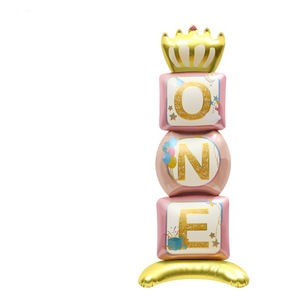 Nuevo Diseño de Globo de Aluminio 4D con Forma de Corona, Decoración para Fiestas de Cumpleaños de Niños y Niñas, Revelación de Género - Product Image 6