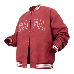 Veste universitaire personnalisée en satin de haute qualité pour homme, veste en satin de coton tendance avec décorations boutonnées, toutes tailles, hiver - Product Image 1
