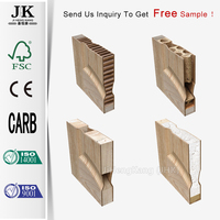 Portes en bois JHK-M01 des mosquées Porte en bois à double panneau Porte en placage de bois