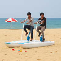 Bateau à pédales Meierya M030 à coque en fibre de verre, breveté et très vendu, homologué CE, capacité de 120 kg, couleur personnalisable pour les balsances en brise légère
