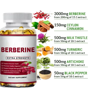 Kapsul <span class=keywords><strong>Softgel</strong></span> Berberine Ausreson OEM 1000mg 500mg Suplemen Herbal Kapsul Gel Lunak Berberine - Product Image 3