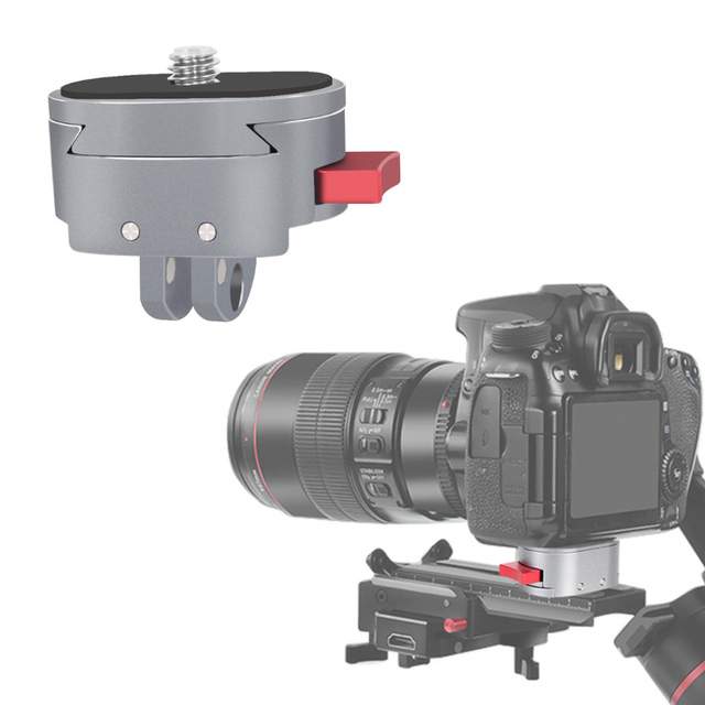 Mini Magnetic Quick Release Tripod Mount Plate Adapter for DJI Ronin S SC Gimbal Stabilizer Vlog Filmmaking DSLR Video Cameras
