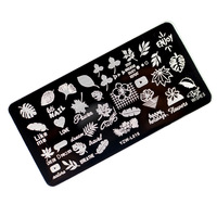 Personnalisé Photo Gravure Ongles Estampage Plaques Polonais Transfert Pochoirs Fleur Géométrie BRICOLAGE Modèle Nail Outil