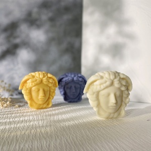 Wholesale Huge Medusa Candle Mold Silicone Mold Greek Mythology Scented Candle Plaster <b>Soap</b> Mold Resin - Product Image 3