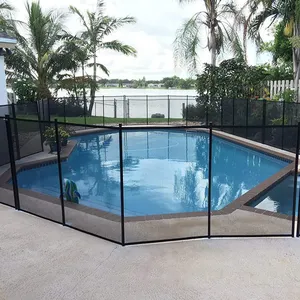 Geçici çit Panel alüminyum tüp havuz çiti Mesh ayarlanabilir yer