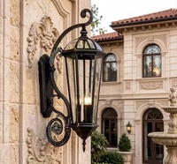 Applique murale extérieure LED en aluminium de grande taille européenne H72cm, étanche IP65 pour jardin et aménagement paysager