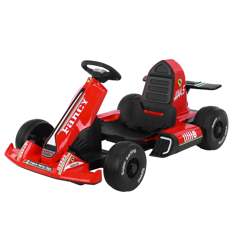 Hot unisex Children's Go-Kart Battery-Powered Ride-on Toy in Plastic for Ages 2 to 13 Years