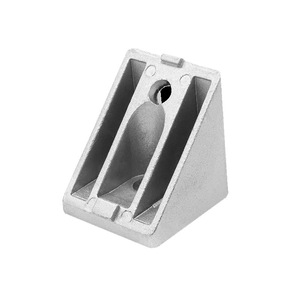 Aluminum Angle Bracket 4040x 6000 Series Cast Aluminum Sandblasted Multipurpose 45 Degree Corner Fitting - Product Image 2