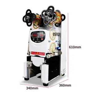 Preferred Hot Deals TSMT -TW9095 Vertical Type Cup Sealer Machine (L) 34cm x (W) 36cm x (H) 61cm For Kiosks and Food Trucks