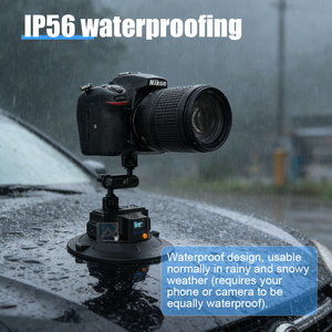 Ventouse en caoutchouc en alliage d'aluminium, 6 pouces, électrique, étanche, avec dégagement rapide pour voiture - Product Image 2