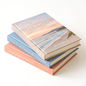 Diario de Recuerdos con Tapa Dura de Papel Texturizado Personalizado, Cosido, con Estampado en Dorado de Lujo, Impresión Offset, Hecho en Fujian, Diseño de <span class=keywords><strong>Olas</strong></span> - Product Image 1