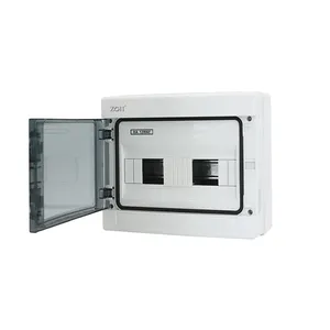 ZOII Elektrischer Verteiler kasten IP65 12-Wege-wasserdichter Kunststoff-Din-Rail-Gehäuse-Verteiler kasten für den Außenbereich mcb