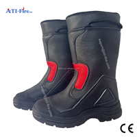 Bottes en caoutchouc pour pompiers EN 15090, embout en acier, résistantes aux flammes, imperméables, chaussures de sécurité pour la lutte contre les incendies, CE, fabrication OEM