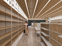 Étagère Gondole Métallique Double Face Robuste pour Supermarché, Présentoir Autoportant avec Aménagement 2D 3D pour Commerce de Détail