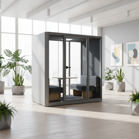 UNIBOOTH - Cabinas de Privacidad Insonorizadas Multifuncionales y Duraderas en Oferta, Diseño Moderno, Espacio de Trabajo Móvil, Cabina de Reuniones de Fácil Montaje