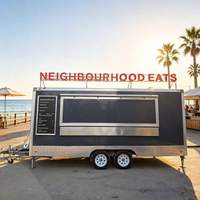 Camion de cuisine mobile professionnel certifié DOT, entièrement équipé pour la vente de nourriture de rue, café, glaces, en-cas, remorque alimentaire