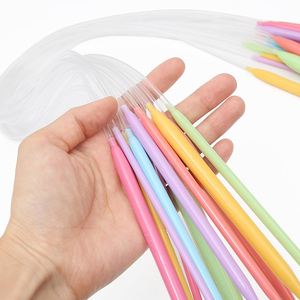 Gancho de ganchillo de plástico, aguja de tejer circular de colores, aguja de hilo de doble punta - Product Image 1