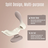 Vibrateur portable télécommandé 20m avec application, mini-programme, double stimulation, conception divisée, invisible pour femme